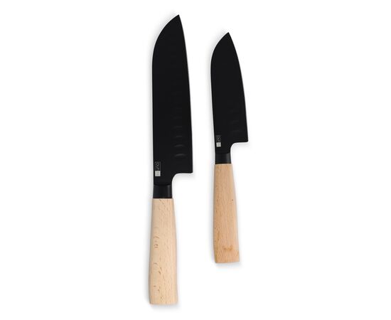 InSideOut Santoku 2pc knife set Ravn Wood - InSideOut LT57201-N0093