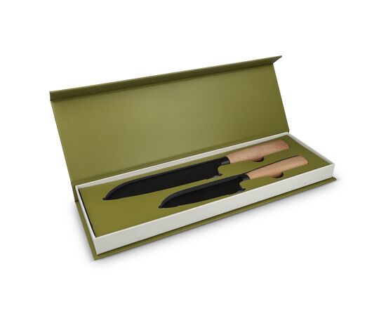 InSideOut Santoku 2pc knife set Ravn Wood - InSideOut LT57201-N0093