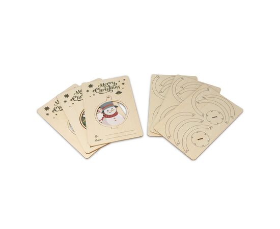 InSideOut Houten kerstornament set van 3 Natuur - InSideOut LT57400-N0094