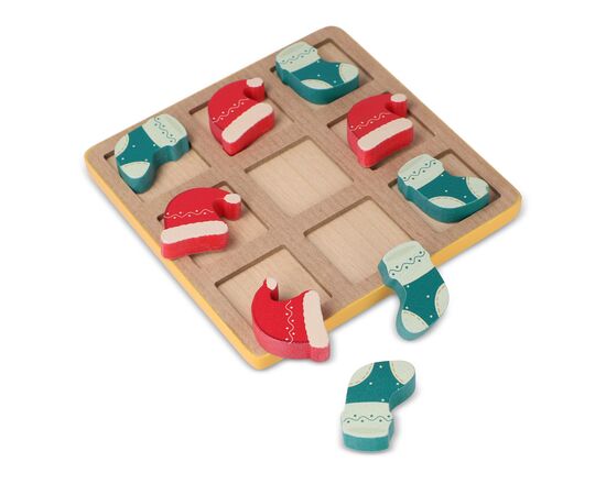 InSideOut Weihnachts-Tic-Tac-Toe aus Holz Neon sortiment - InSideOut LT57401-N0099