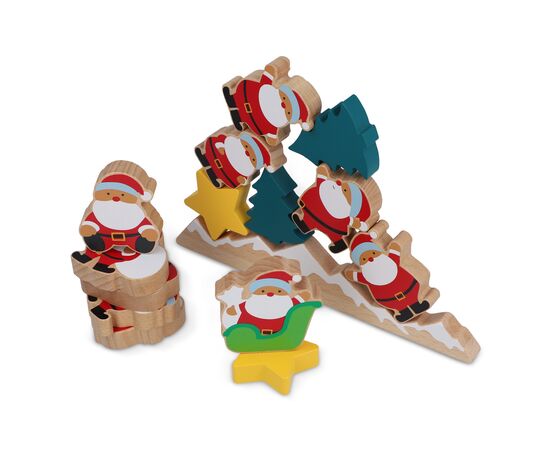 InSideOut  Jeu d'équilibre du Père Noël en bois Assortiment fluorescent - InSideOut LT57402-N0099