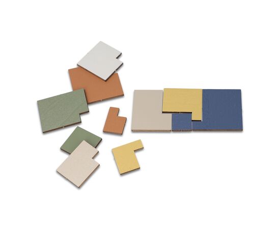 InSideOut  Houten Matchbox think IQ puzzel Fluor assorti - InSideOut LT57403-N0099