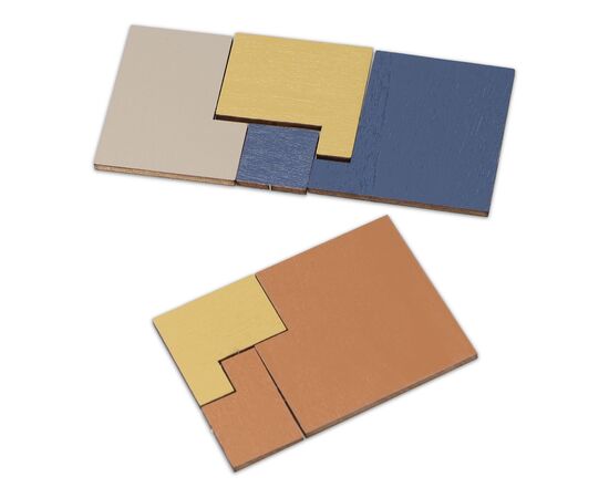 InSideOut  Houten Matchbox think IQ puzzel Fluor assorti - InSideOut LT57403-N0099