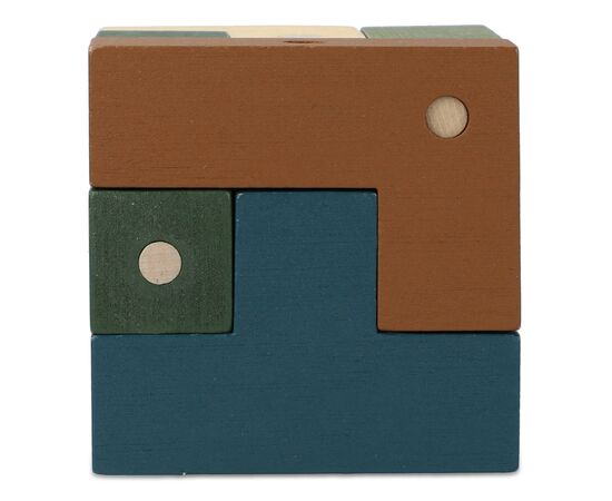 InSideOut Wooden Cube think iq puzzle Assortiment fluorescent - InSideOut LT57404-N0099
