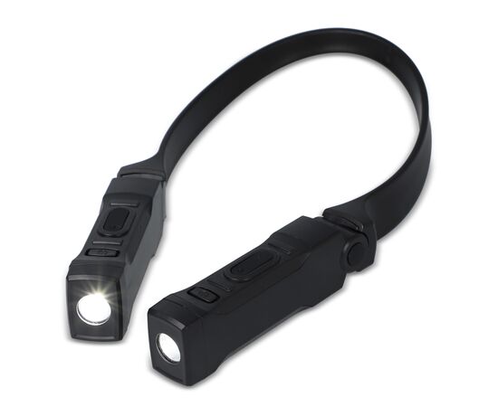Wiederaufladbare, freihändige Nackentaschenlampe Schwarz -  LT93330-N0002