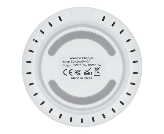 Draadloze Oplader 15 W Fast Charge met LED indicator Wit -  LT95559-N0001