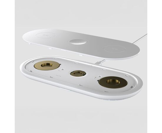 3-in-1 Draadloze Oplader 15 W, Smartphone / Apple Watch / AirPod Wit -  LT95560-N0001