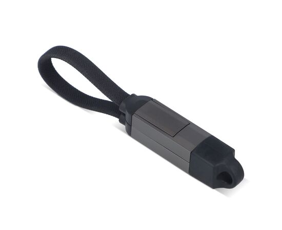 Multifunctionele 4-in-1 Kabel OTG Sleutelhanger formaat 60 W Zwart -  LT95660-N0002
