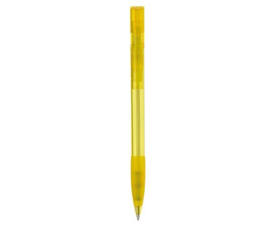 Kugelschreiber Nash Transparent mit Gummigriff Transparent, Gelb -  LT80802-N0441