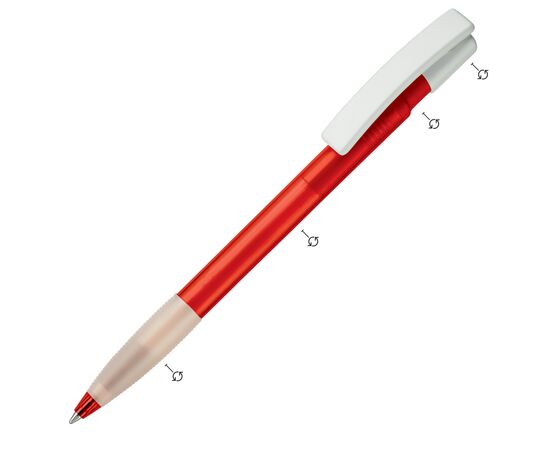 Balpen Nash grip combi Wit, Transparant, Fluor assorti -  LT80803-N0999