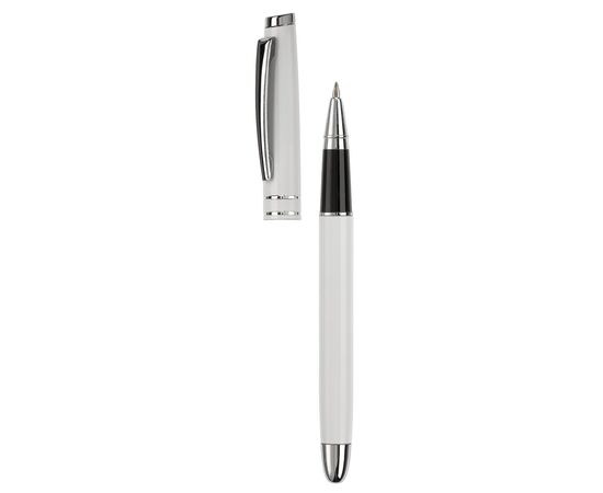 Aluminium Rollerball mit 2 Ringen Weiß -  LT81155-N0001