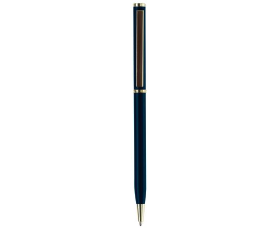Metallkugelschreiber Slim mit Gold Applikation Blau -  LT87060-N0011
