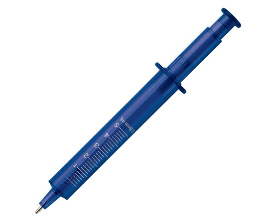 Injectiespuitpen transparant Transparant, Blauw -  LT87227-N0411