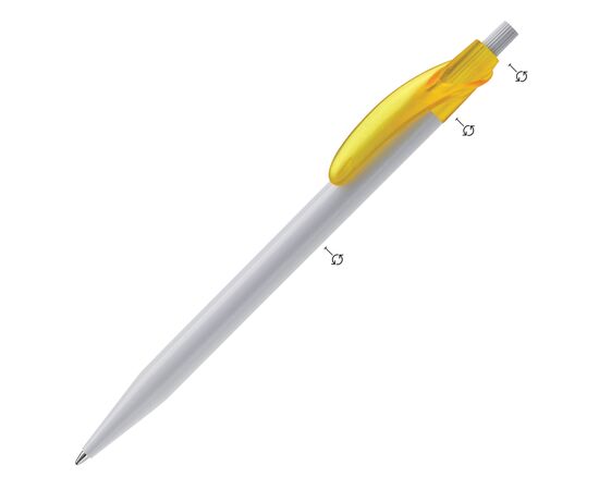 Cosmo ball pen combi White, Transparent, Fluor assorti -  LT87618-N0999