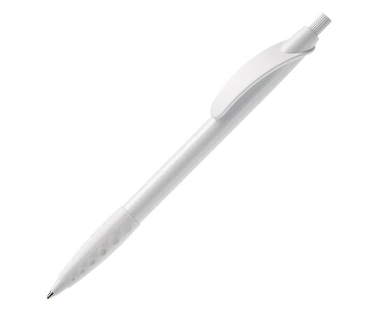Cosmo ball pen rubber grip HC White, White -  LT87622-N0101