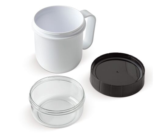 Mug déjeuner à emporter 520+230ml Blanc -  LT90410-N0001