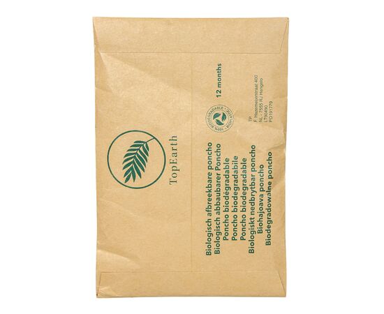 Biologisch abbaubarer Regenponcho Natur -  LT90490-N0094