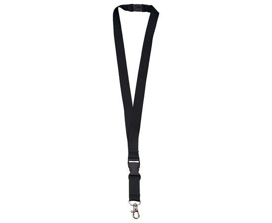 Polyesterkoord 20 mm met gesp en haak Zwart -  LT90879-N0002