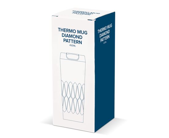 Mug Thermos avec motif diamant 450ml Noir -  LT91213-N0002
