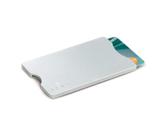 Porte-cartes bancaire anti-RFID (étui en plastique rigide) Argent -  LT91241-N0005