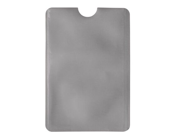 Porte-cartes bancaire anti-RFID souple Argent -  LT91242-N0005