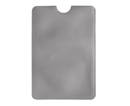Porte-cartes bancaire anti-RFID souple Argent -  LT91242-N0005