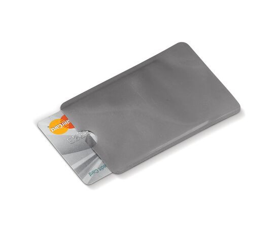 Porte-cartes bancaire anti-RFID souple Argent -  LT91242-N0005