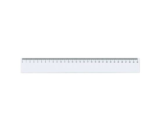 Lineal 30 cm Weiß -  LT91250-N0001