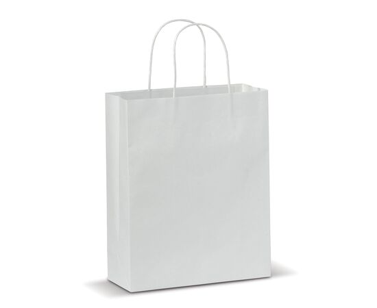 Mittlere Papiertasche im Eco Look 120g/m² Weiß -  LT91717-N0001 Mittlere Papiertasche im Eco Look 120g/m² Weiß -  LT91717-N0001