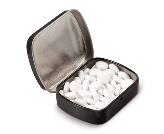 Mini Pfefferminzdose Schwarz -  LT91795-N0002