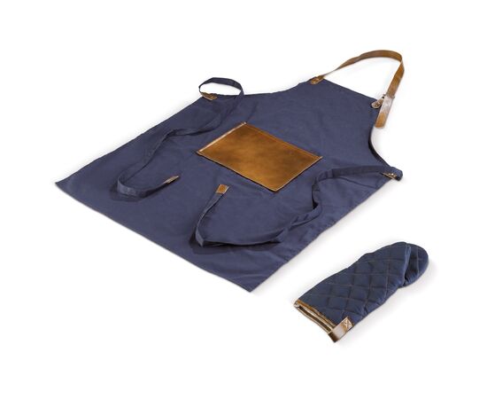 Bbq schort en want Donkerblauw -  LT94515-N0010