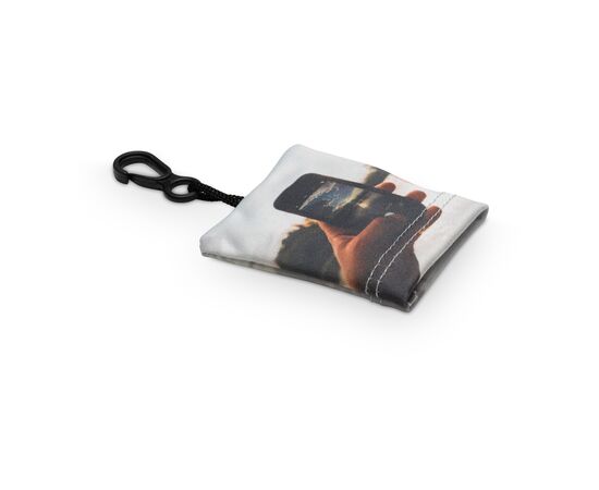 Keychain with microfiber cloth anti-bacterial White, Transparent - empty LT95028-N0995