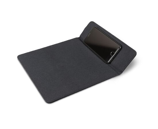 Mousepad with wireless charging pad 5W Black - empty LT95091-N0002
