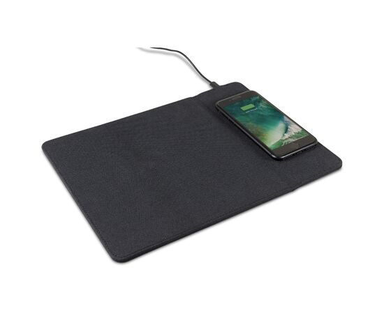 Mousepad with wireless charging pad 5W Black - empty LT95091-N0002