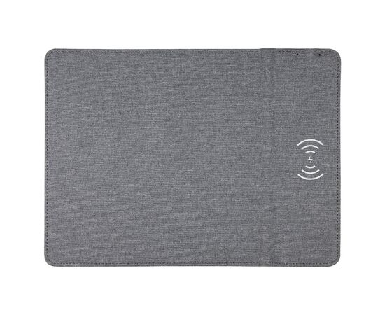Mousepad with wireless charging pad 5W Grey - empty LT95091-N0061
