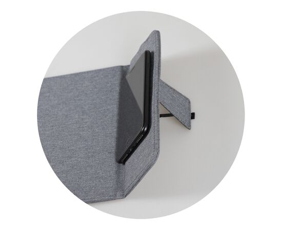 Mousepad with wireless charging pad 5W Grey - empty LT95091-N0061