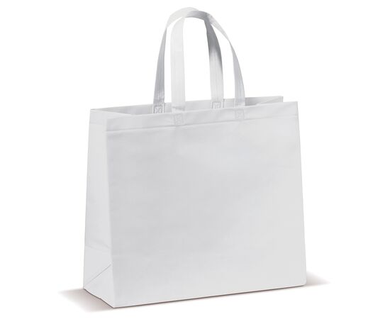 Draagtas gelamineerd non-woven groot 105g/m² Wit -  LT95111-N0001