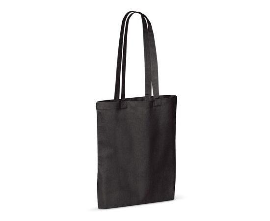 Sac à bandoulière coton OEKO-TEX® 140g/m² 38x42cm Noir -  LT95156-N0002
