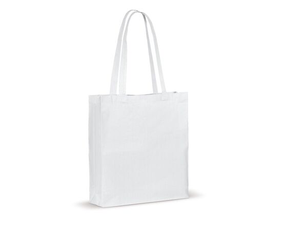 Shoulder bag cotton OEKO-TEX® 140g/m² 38x10x42cm White -  LT95158-N0001