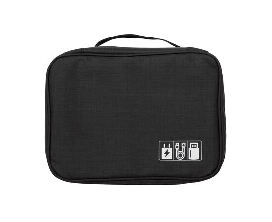 Trousse de voyage pour câbles et chargeurs Noir -  LT95170-N0002