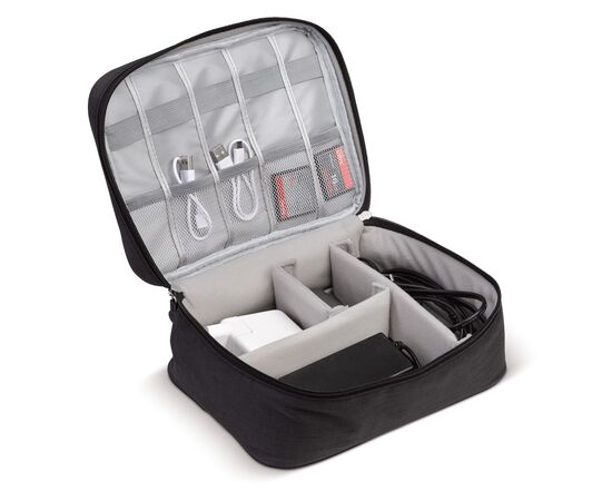 Trousse de voyage pour câbles et chargeurs Noir -  LT95170-N0002