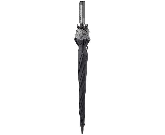 Deluxe dubbellaagse paraplu 25 auto open Zwart, Grijs -  LT97101-N0261