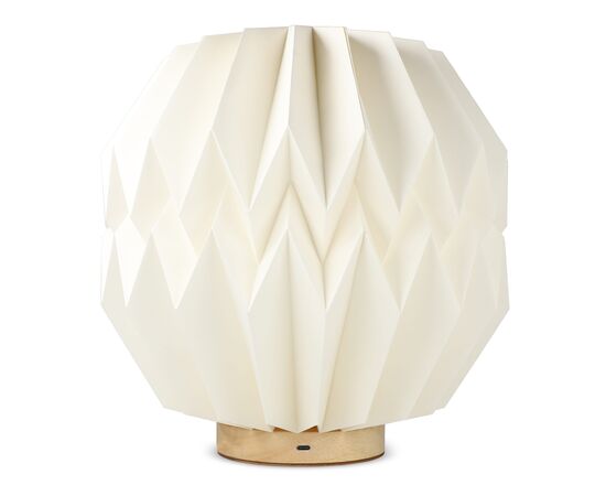 Lampe LED en papier pliable Coollux Luna 25cm, inspirée de l'Origami Nature - Coollux LT40727-N0094