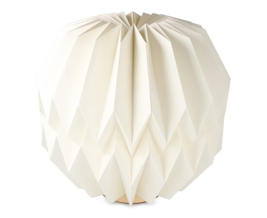 Lampe LED en papier pliable Coollux Luna 25cm, inspirée de l'Origami Nature - Coollux LT40727-N0094