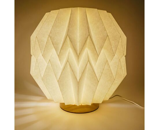 Lampe LED en papier pliable Coollux Luna 25cm, inspirée de l'Origami Nature - Coollux LT40727-N0094