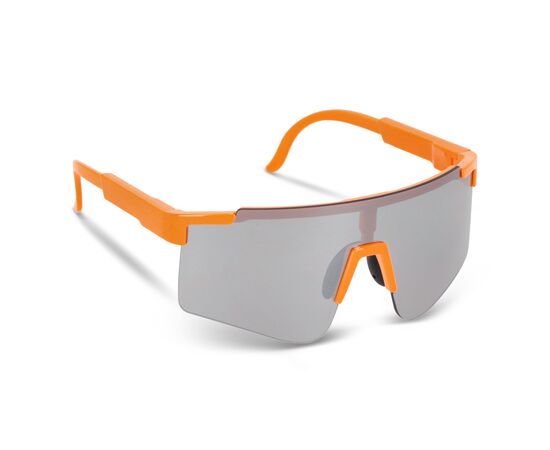Tom R-PC sportzonnebril met spiegelende glazen UV400 Fluor assorti, Oranje -  LT86730-N9926