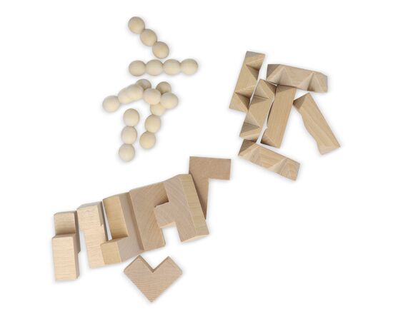 3-in-1 denkspel Hout, Hout -  LT90757-N9393