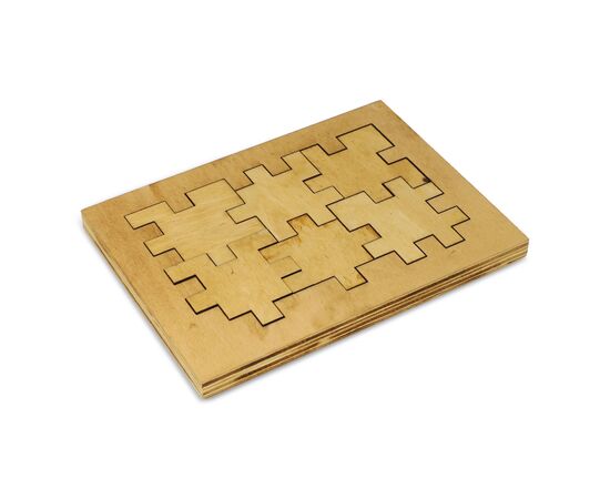 Wooden cube puzzle Wood, Wood -  LT90758-N9393