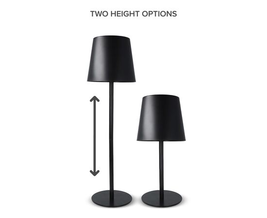 Lampe de table rechargeable Noir -  LT91102-N0002