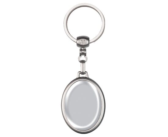 Keyring metal, oval Matt silver -  LT99652-N0091
